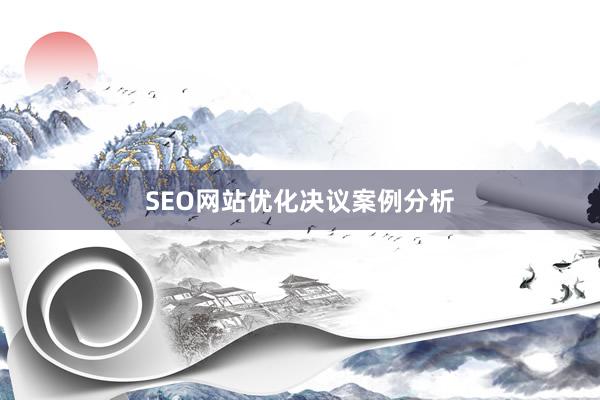 SEO网站优化决议案例分析