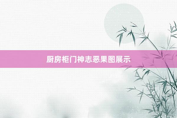 厨房柜门神志恶果图展示